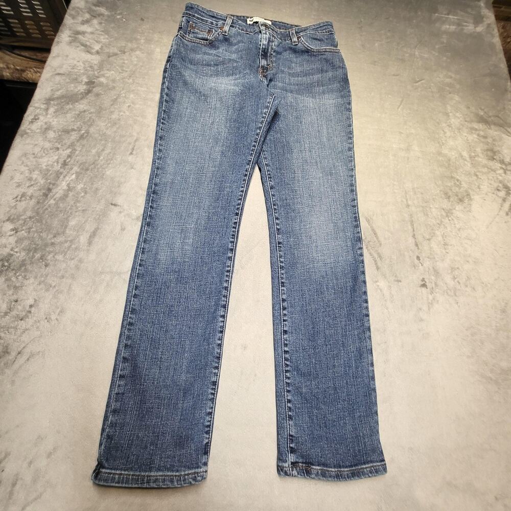 Levis Jeans Womens‎ 12 Blue Medium Wash Skinny Mid Rise Denim Stretch Pockets